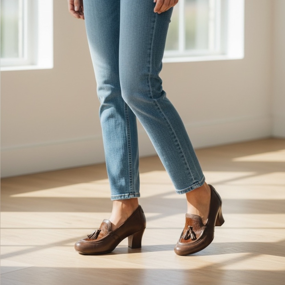 Earthies Dark Brown Tassel Loafers